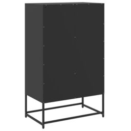 Berkfield Home Highboard Black 68.5x39x111.5 cm Steel - thumbnail 6