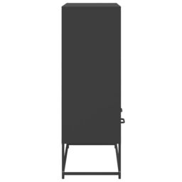 Berkfield Home Highboard Black 68.5x39x111.5 cm Steel - thumbnail 5