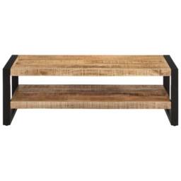 Berkfield Home Coffee Table 120x55x40 cm Solid Wood Mango in Brown - Size: 120 x 55 x 40 cm - thumbnail 2