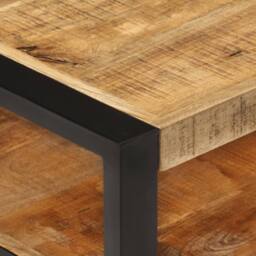 Berkfield Home Coffee Table 120x55x40 cm Solid Wood Mango in Brown - Size: 120 x 55 x 40 cm - thumbnail 4