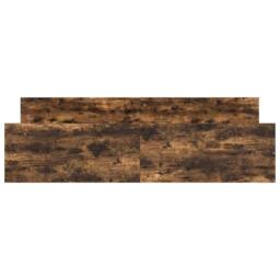 Berkfield Home Bed Frame with Headboard & Footboard Smoked Oak 160x200 cm in Brown - thumbnail 5
