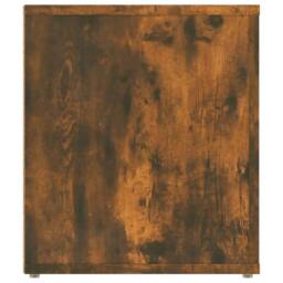 Berkfield Home TV Cabinet Smoked Oak 100x35x40 cm Engineered Wood in Brown - Size: 100 x 35 x 40 cm - thumbnail 8
