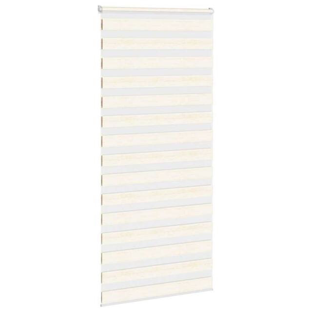 Berkfield Home Elegant Zebra Blind Marble Beige 115x200 cm Fabric Width 110.9 cm - image 1