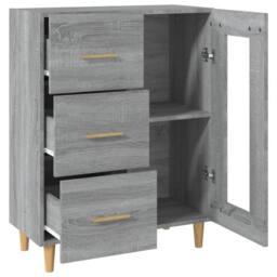 Berkfield Home Sideboard Grey Sonoma 69, 5x34x90 cm Engineered Wood - Size: 5 x 34 x 90 cm - thumbnail 8