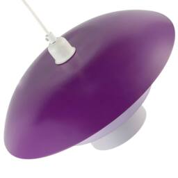 Happy Homewares Modern Designer Purple & Lilac Lavender Metal Pendant Lighting Shade - thumbnail 4