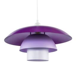 Happy Homewares Modern Designer Purple & Lilac Lavender Metal Pendant Lighting Shade