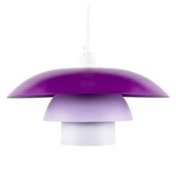 Happy Homewares Modern Designer Purple & Lilac Lavender Metal Pendant Lighting Shade - thumbnail 5