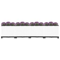 Berkfield Home Raised Bed 160x40x38 cm Polypropylene in White - Size: 160 x 40 x 38 cm - thumbnail 1