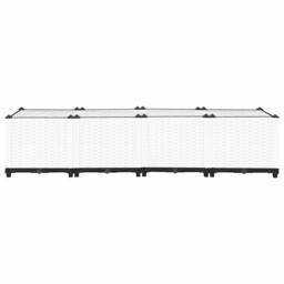 Berkfield Home Raised Bed 160x40x38 cm Polypropylene in White - Size: 160 x 40 x 38 cm - thumbnail 4