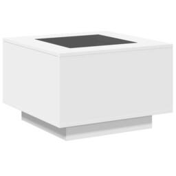 Berkfield Home Coffee Table with LED White 60x60x40 cm Engineered Wood - Size: 60 x 60 x 40 cm - thumbnail 8
