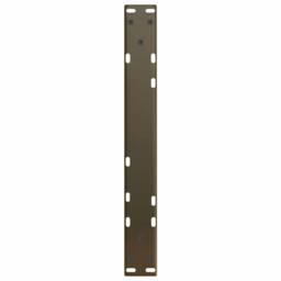 Berkfield Home Modern Dining Table Legs V-Shape 2 pcs Natural Steel 60x(42-43.3) in Brown - thumbnail 7