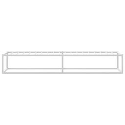 Berkfield Home Elegant Bed Frame without Mattress White 90x200 cm Metal - thumbnail 6