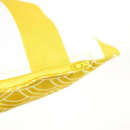 icon Indoor & Outdoor Waterproof Cushion, Plain & Striped, Yellow (4-Pack) - Size: 43 cm x 43 cm - thumbnail 6