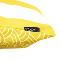 icon Indoor & Outdoor Waterproof Cushion, Plain & Striped, Yellow (4-Pack) - Size: 43 cm x 43 cm - thumbnail 5