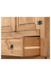 Seconique Corona 2 Door 1 Drawer Wardrobe in Natural - thumbnail 5