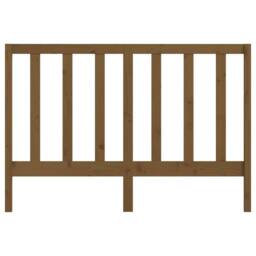 Berkfield Home Beautiful Bed Headboard Honey Brown 126x4x100 cm Solid Wood Pine - Size: 126 x 4 x 100 cm - thumbnail 4