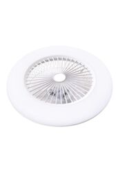 Living and Home Round Acrylic Ceiling Fan with LED Light in White - thumbnail 5