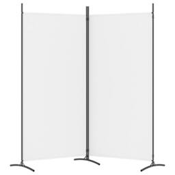 Berkfield Home 2-Panel Room Divider White 175x180 cm Fabric - thumbnail 5