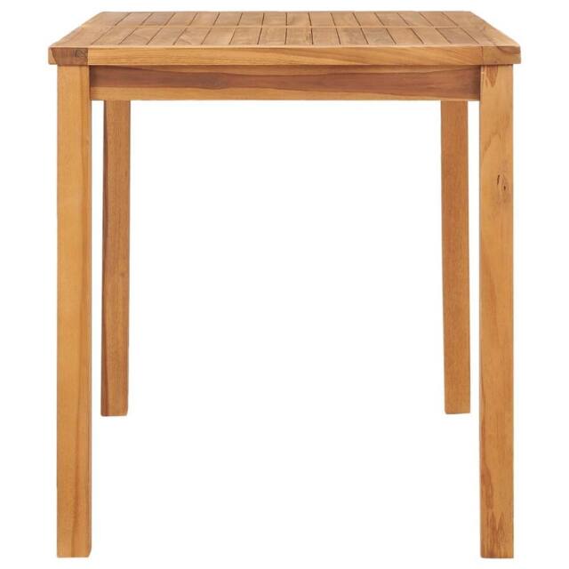 Berkfield Home Beautiful Garden Dining Table 120x70x77 cm Solid Teak Wood in Brown - Size: 120 x 70 x 77 cm - image 1