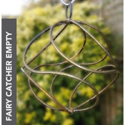 Poppyforge Fairy Catcher Empty - Ready to Rust Hanging Ornament - Steel - BM/RtR in Brown