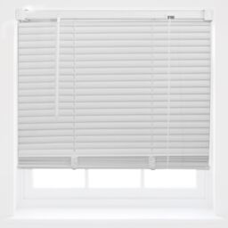 Furnished White PVC 25mm Slat Venetian Blinds - Trimmable Window Blinds for Home & Office - Size: 70 cm width x 210 cm drop - thumbnail 2