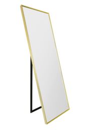 "MirrorOutlet Gold Aluminium Edged Wall Mirror 67"" X 23"" (170CM X 58CM) - Size: 1 Pack" - thumbnail 5