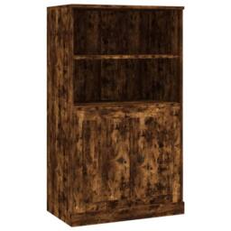 Berkfield Home Highboard Smoked Oak 60x35.5x103.5 cm Engineered Wood in Brown - thumbnail 3