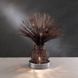 Netlighting (DH) Lenore Table Lamp 4 Light G4 Brown Chrome NOT LED CFL Compatible - thumbnail 2
