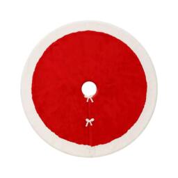 Garden Greatness 66 Inch Grand Faux Fur Red Tree Skirt - Size: 1 Pack - thumbnail 2