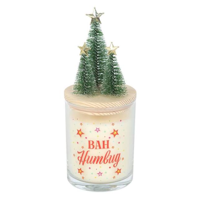 Something Different Bah Humbug Orange & Clove Candle in White - image 1