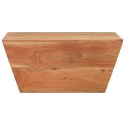 Berkfield Home Coffee Table V-shape 66x66x30 cm Solid Acacia Wood in Brown - Size: 66 x 66 x 30 cm - thumbnail 2
