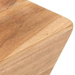 Berkfield Home Coffee Table V-shape 66x66x30 cm Solid Acacia Wood in Brown - Size: 66 x 66 x 30 cm - thumbnail 3