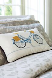Scion 'Snow Drop Cotton' Cushion in Light Beige - Size: 50 cm x 30 cm - thumbnail 2