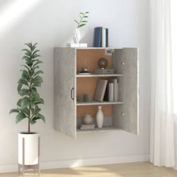 Berkfield Home Hanging Cabinet Concrete Grey 69, 5x34x90 cm Engineered Wood - Size: 5 x 34 x 90 cm - thumbnail 2