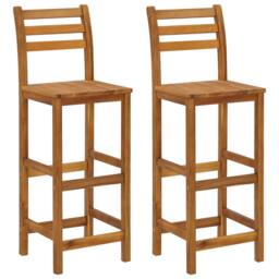 Berkfield Home 3 Piece Garden Bar Set Solid Wood Acacia in Brown - thumbnail 6