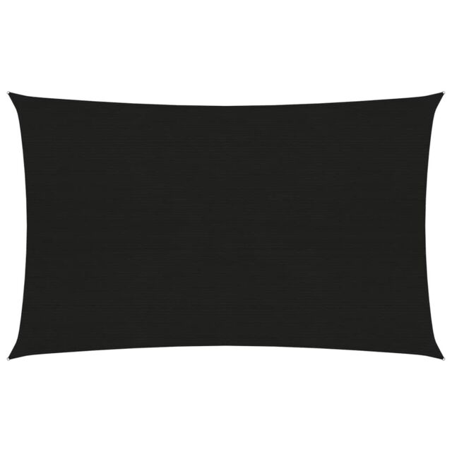 Berkfield Home Sunshade Sail 160 g/m ² Black 2.5x4.5 m HDPE - image 1