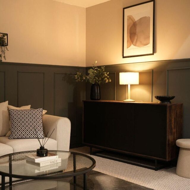 ValueLights Triston Light Wood Table Lamp Light with Boucle Shade in Cream - Size: 10 inches - image 1