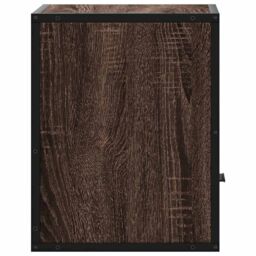 Berkfield Home Wall-mounted Bedside Cabinet Brown Oak 40x31x39.5 cm - thumbnail 6