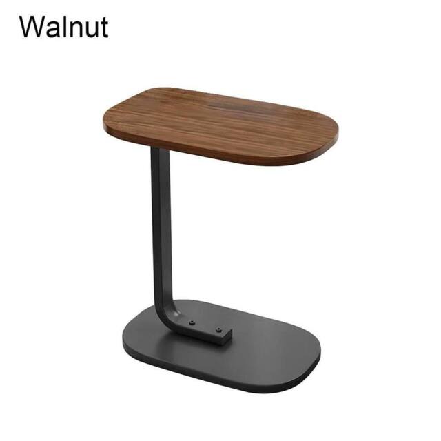SPETLEK C Shaped Side Table Stable Walnut in Brown - image 1