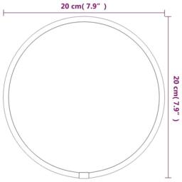 Berkfield Home Wall Mirror Gold √ò 20 cm Round - thumbnail 6