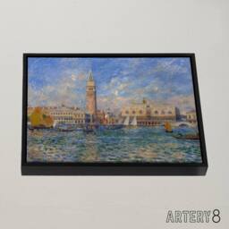 "Artery8 Renoir Venice The Doges Palace 1881 Framed Canvas Wall Art Print - Size: W12"" x H16""" - thumbnail 2