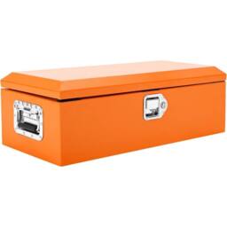 VOGREX Heavy Duty Diamond Plate Steel Truck Tool Box in Orange - thumbnail 3