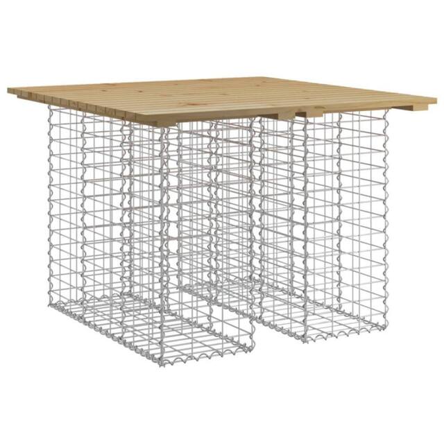 Berkfield Home Garden Bench Gabion Design 100x102x72 cm Impregnated Wood Pine in Brown - Size: 100 x 102 x 72 cm - image 1