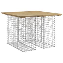 Berkfield Home Garden Bench Gabion Design 100x102x72 cm Impregnated Wood Pine in Brown - Size: 100 x 102 x 72 cm - thumbnail 1