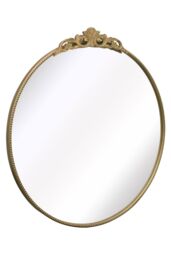 "MirrorOutlet Gold Metal Framed Round Decorative Wall Mirror 39"" X 39"" (100x100CM) - Size: 1 Pack" - thumbnail 4