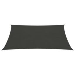 Berkfield Home Sunshade Sail 160 g/m ² Anthracite 2x2.5 m HDPE in Black - thumbnail 2