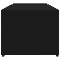 Berkfield Home Chic Coffee Table Black 90x45x35 cm Engineered Wood - Size: 90 x 45 x 35 cm - thumbnail 5