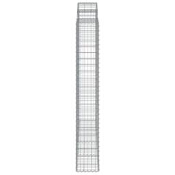 Berkfield Home Arched Gabion Basket 200x30x200/220 cm Galvanised Iron in Silver - thumbnail 4