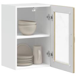 Berkfield Home Kitchen Wall Cabinet with Glass Door¬†Porto Sonoma Oak in Light Oak - thumbnail 5