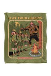 Steven Rhodes Eat Your Greens Silky Touch Super Soft Throw Blanket - Size: Small - thumbnail 1